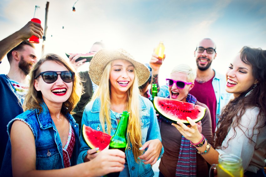 Friends Having a Party