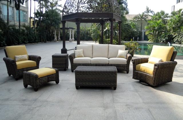 Wicker patio furniture