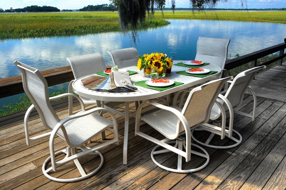 cast aluminum patio furniture