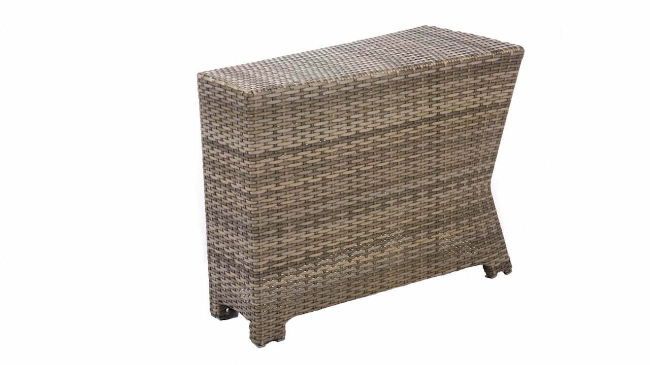 Bonita Collection - Wedge End Table in Willow 15" x 32" x 25"