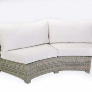 Bonita Collection - Curved Sofa in Willow 84" x 32.5" x 33"