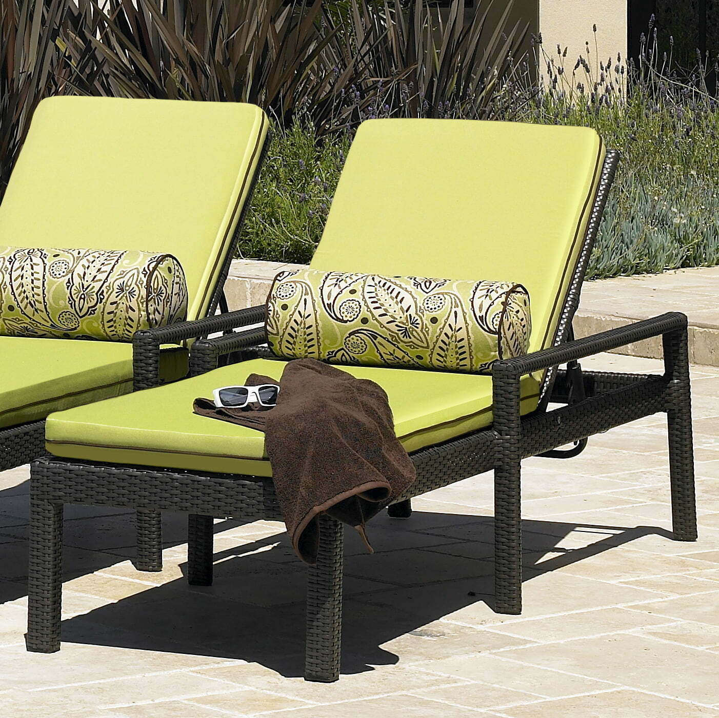 Bonita Collection - Chaise Lounge in Java 30" x 80" x 21"