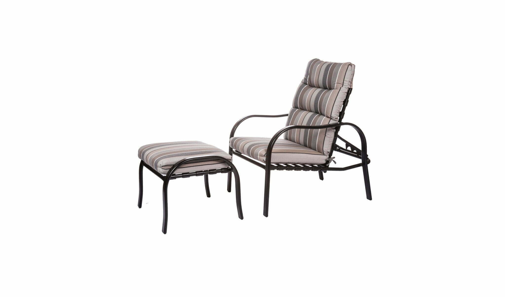 Aluminum Collection - Kona Cushion Recliner and Ottoman