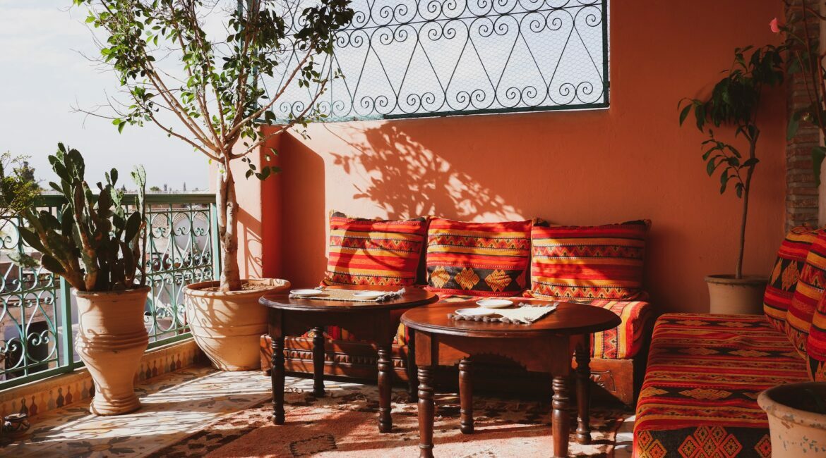 outdoor space with furniture