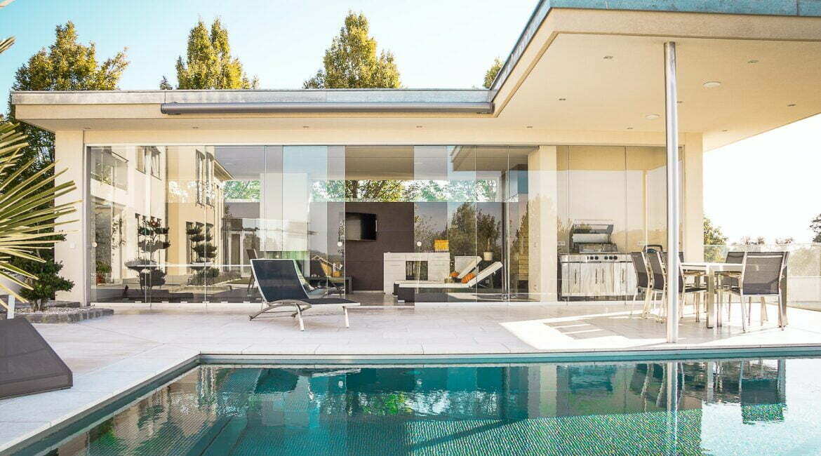 house with pool