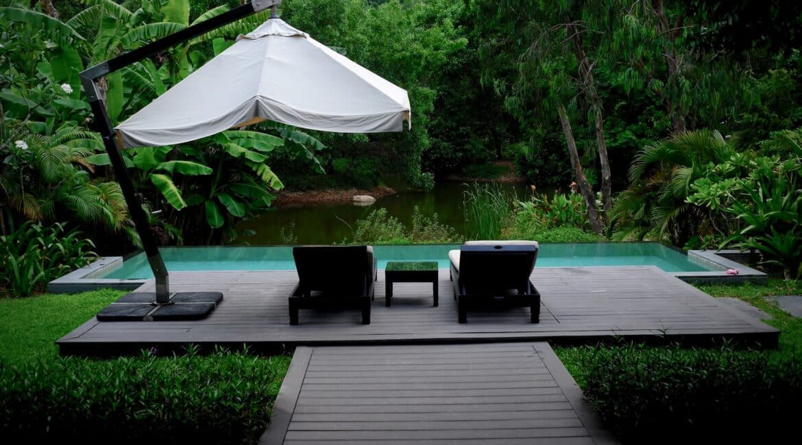 outdoor pool umbrella