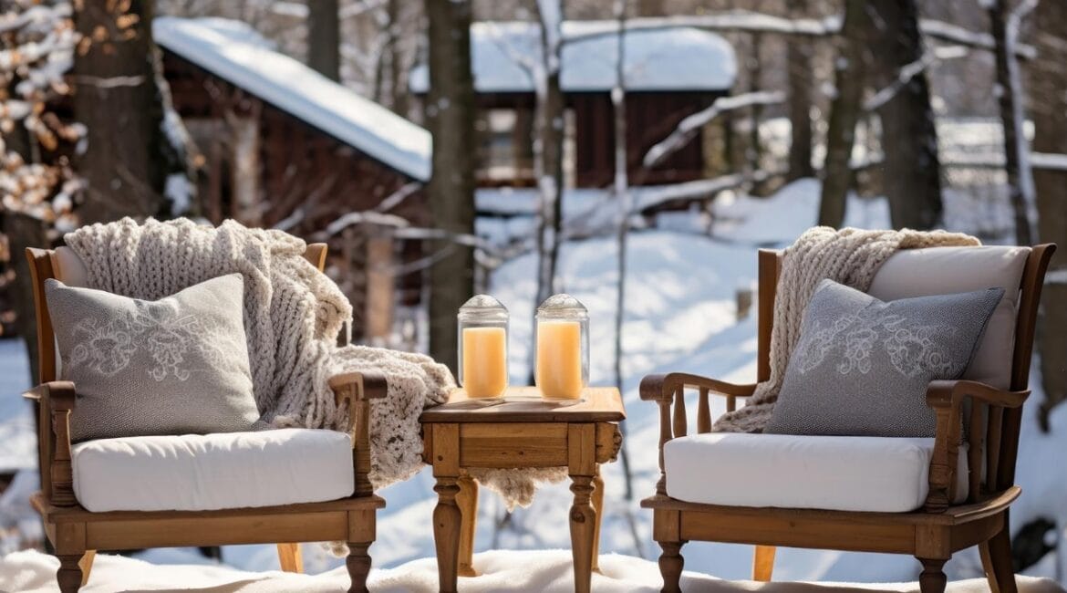 winter outdoor furniture