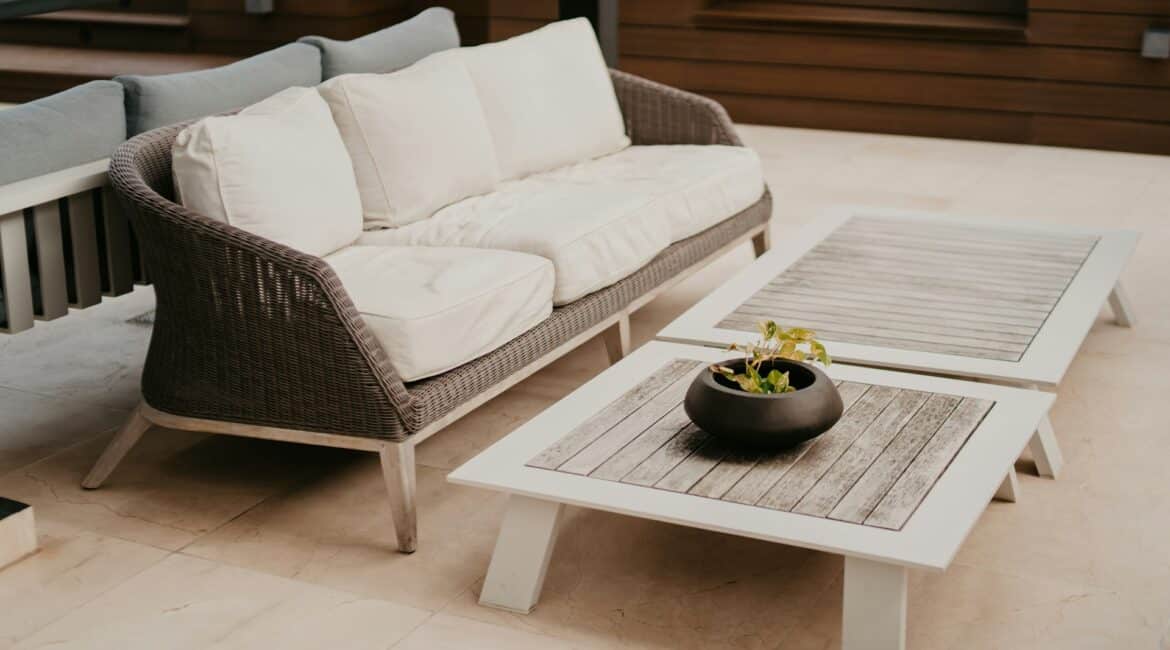 wicker patio set