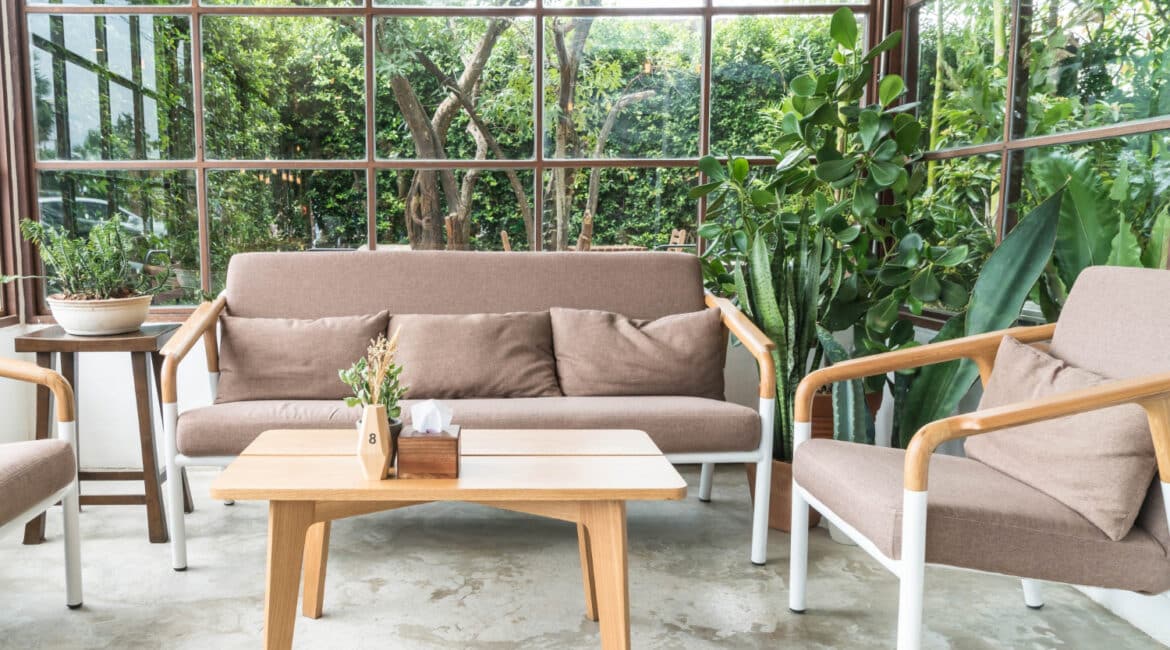 PVC patio set