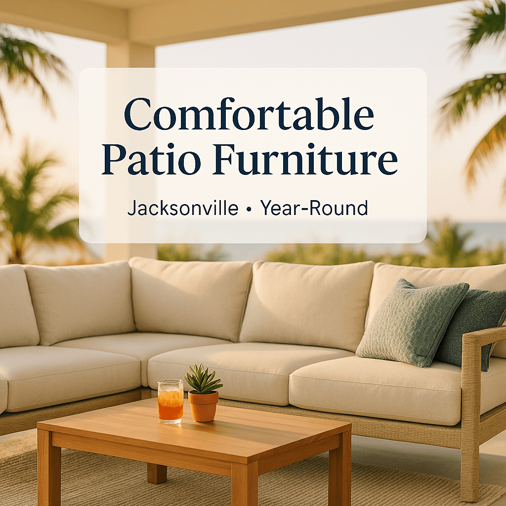 Comfortable outdoor patio furniture in Jacksonville Florida