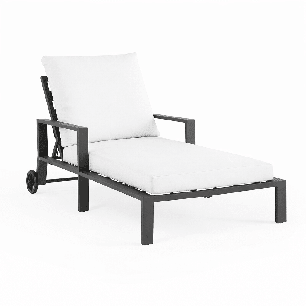Monterey Double Chaise from the Monterey aluminum outdoor furniture collection